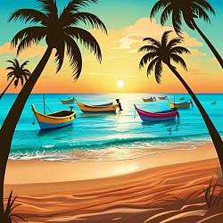 tropical scene